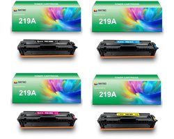 INKFIND 219A (W2190A/W2191A/W2192A/W2193A) tonercartridge multipack van 4 stuks (Zwart+Cyaan+Magenta+Geel) compatibel met HP 219A… - 4-pack BK/C/M/Y