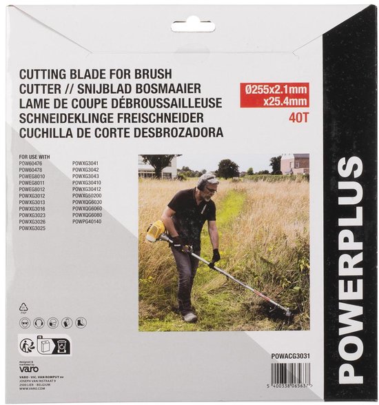 Powerplus POWACG3031 Maaischijf voor bosmaaier van Powerplus — afbeelding 3