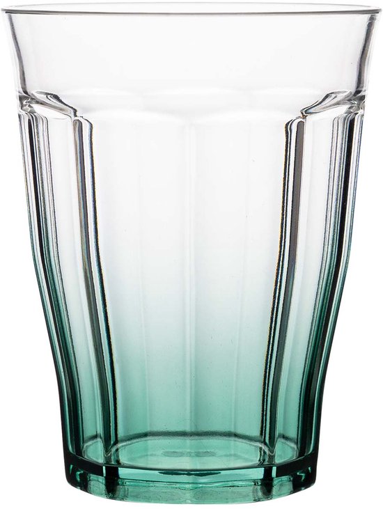 Gimex - Colour Line - Waterglas - Groen - 400 ml - 4 Stuks — afbeelding 2