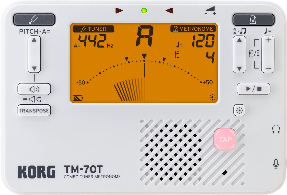 KORG TM-70T De perfecte combinatie van stemapparaat en metronoom.