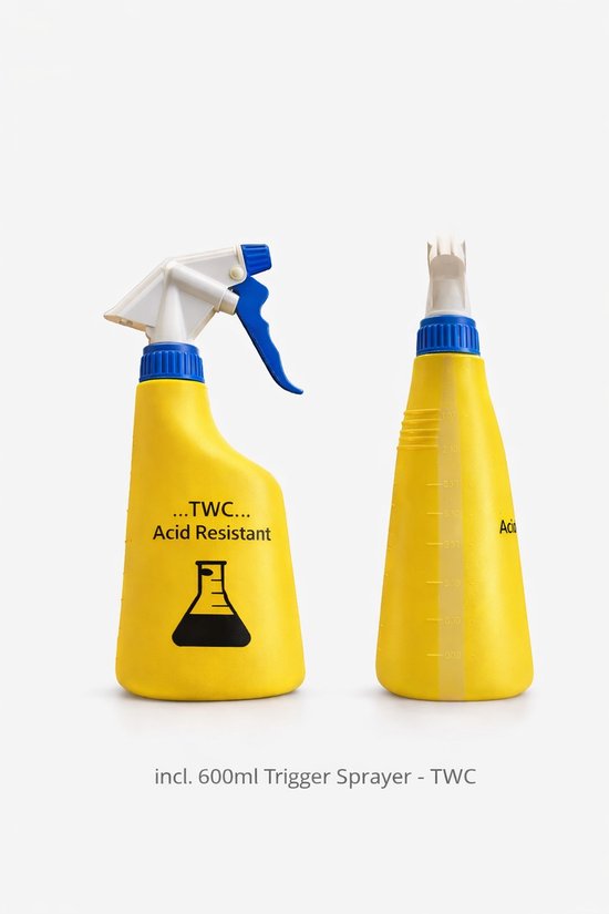 Drukspuit 5 liter - PRO (bestand tegen azijn en zuren) - TWC - zuurbestendig - SET incl. 600ml sprayer van Merkloos	 — afbeelding 3