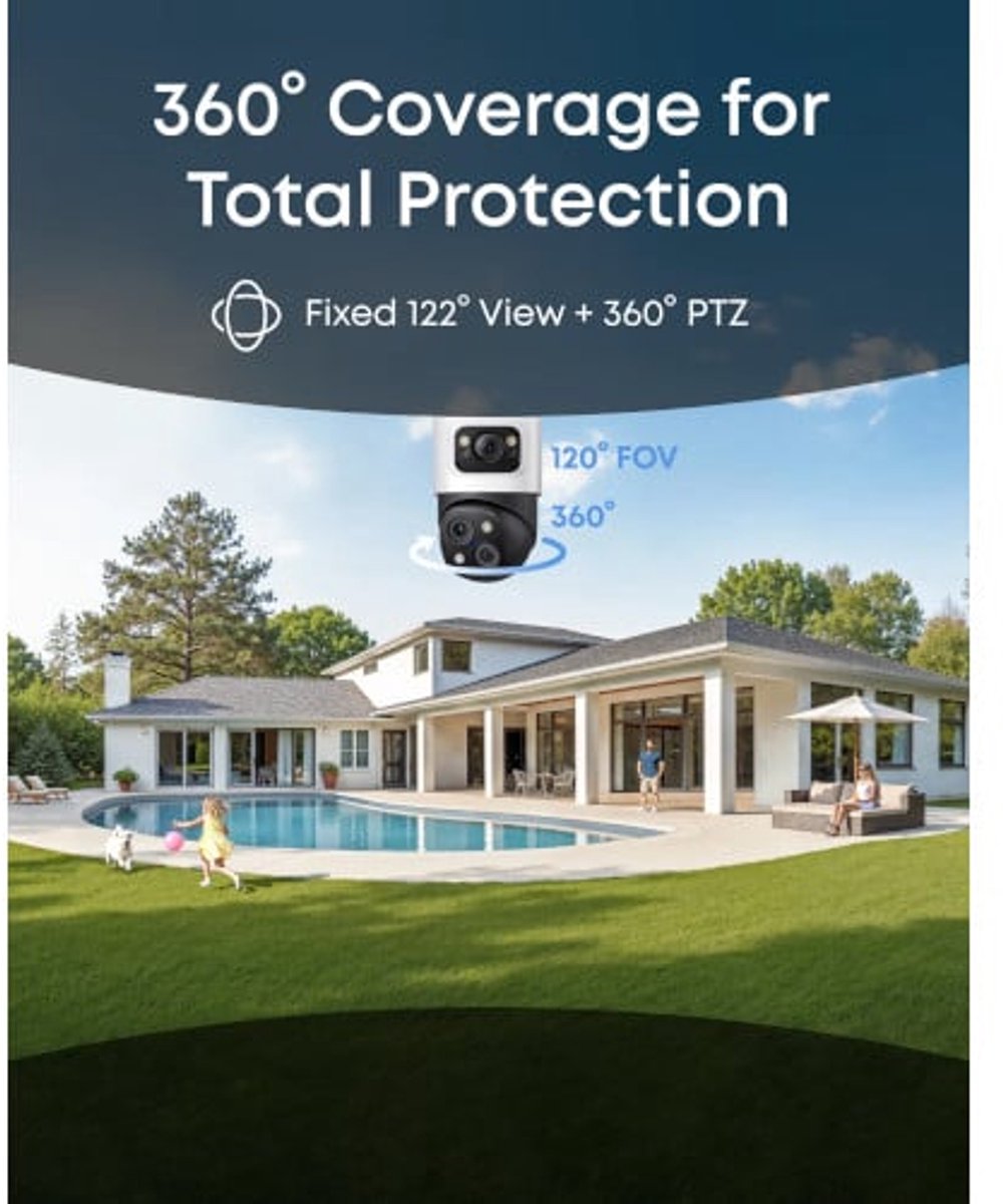 Eufy PoE Bullet-PTZ Cam S4 Kogel (vorm) IP-beveiligingscamera Binnen & buiten 3840 x 2160 Pixels Plafond – foto 8