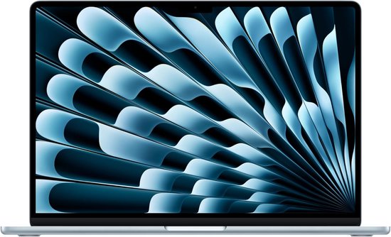 MacBook Air 15" 2025 M4 10CPU 10GPU 16GB RAM 256GB SSD Sky Blue QWERTY - Apple - Hoofdafbeelding