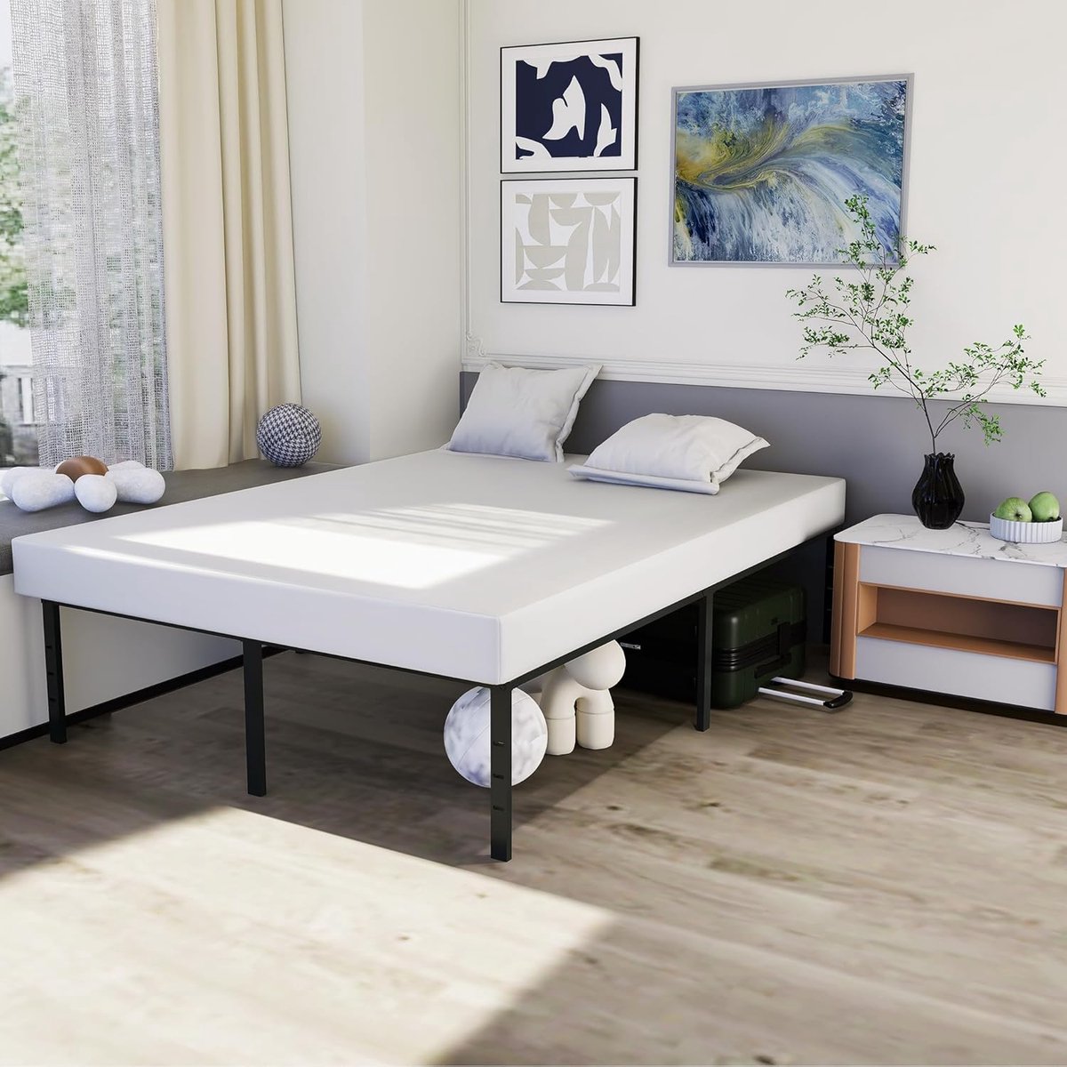 Metaalbedframe NAIZY 160x200 cm Metaalbedframe - afbeelding 2