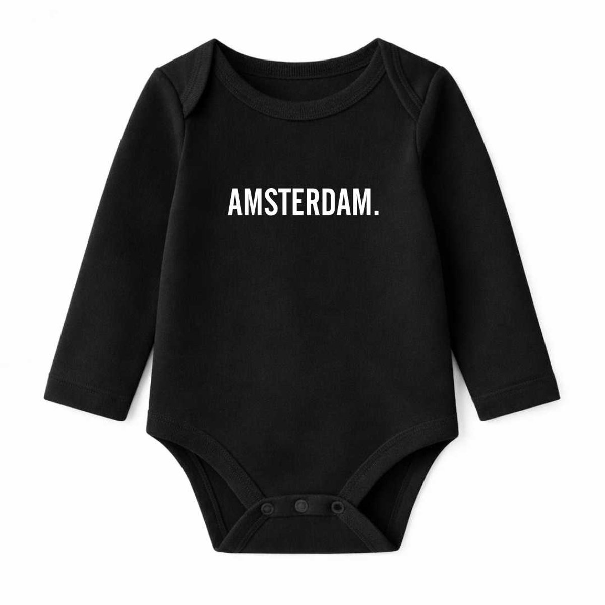 Romper Amsterdam - zwart - lange mouw