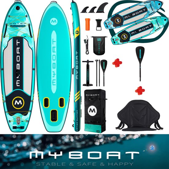 MyBoat Water Runner XL SUP Racing Set - Groen