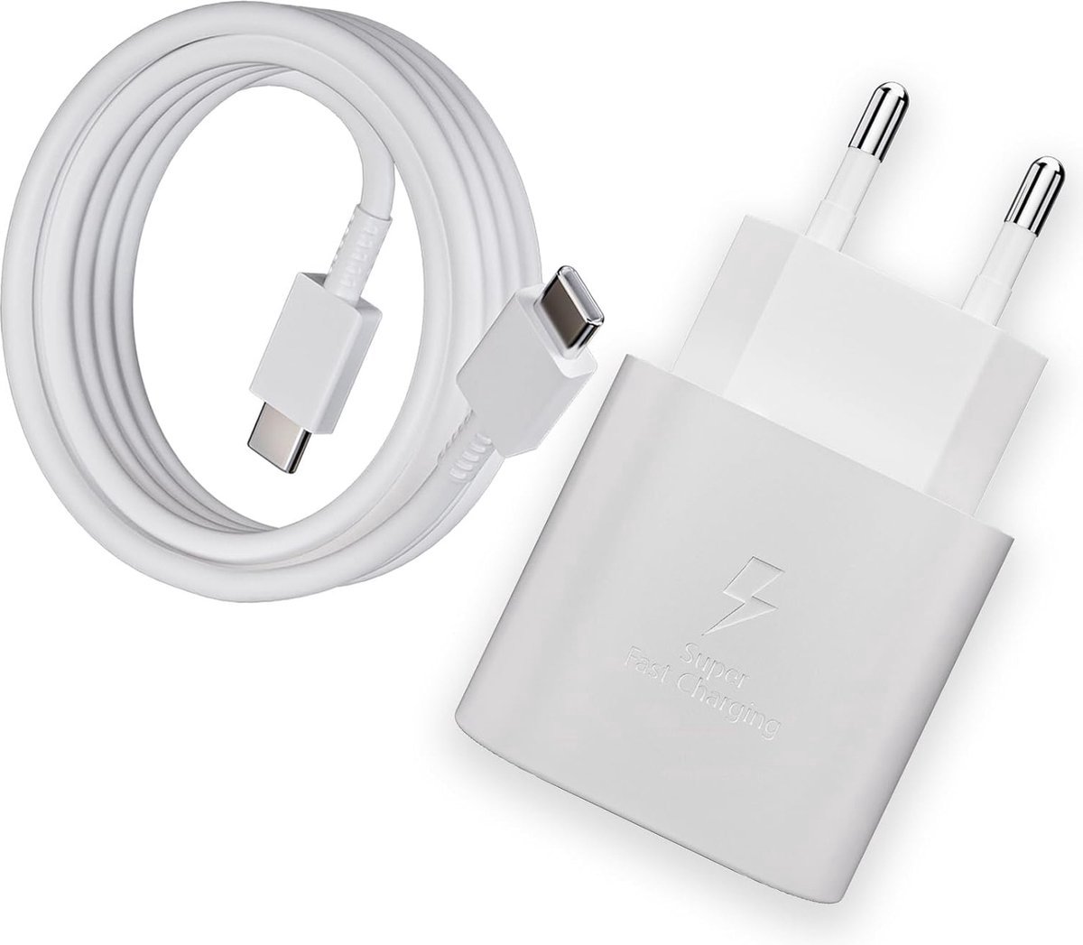 Viewr 25W USB C Snellader - USB C Oplader - Snellader 25W - Super Snel Laden - Inclusief Oplaadkabel - Oplader - Snellader geschikt voor Smarthones & Laptops