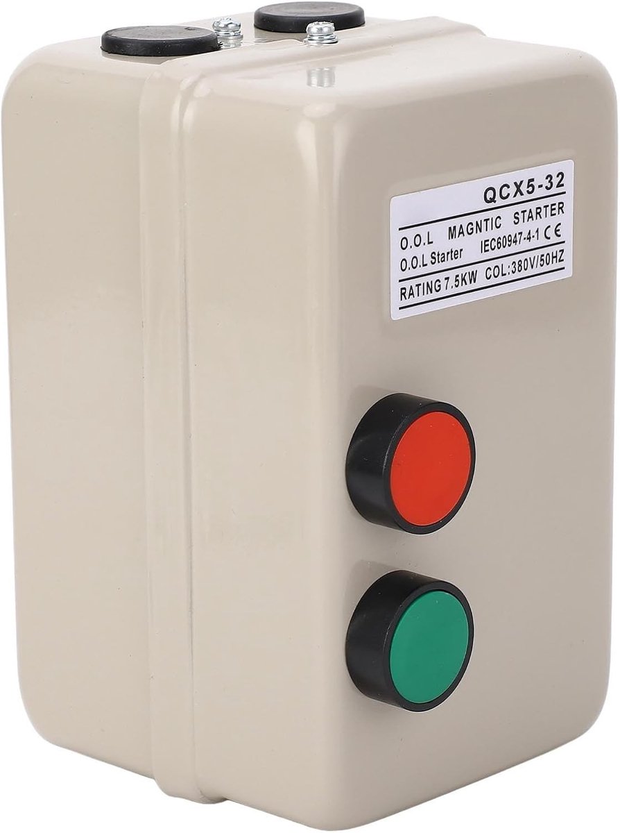 Allecto - Motor Starter - Overload Protection - 7.5 KW - 220-240 V - 3 Phases - Water Applications - Iron Equipment - 24 Hour Motor Protection