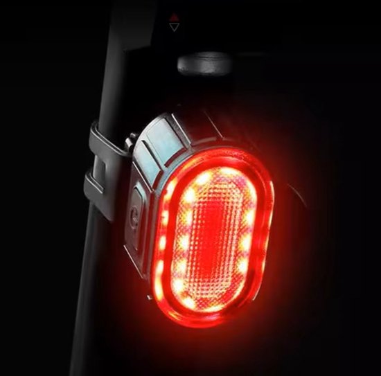 Fietsverlichting Koplamp Achterlicht Fiets Set 200 & 50 Lumen Fietsverlichtingsset Wit Rood — afbeelding 2