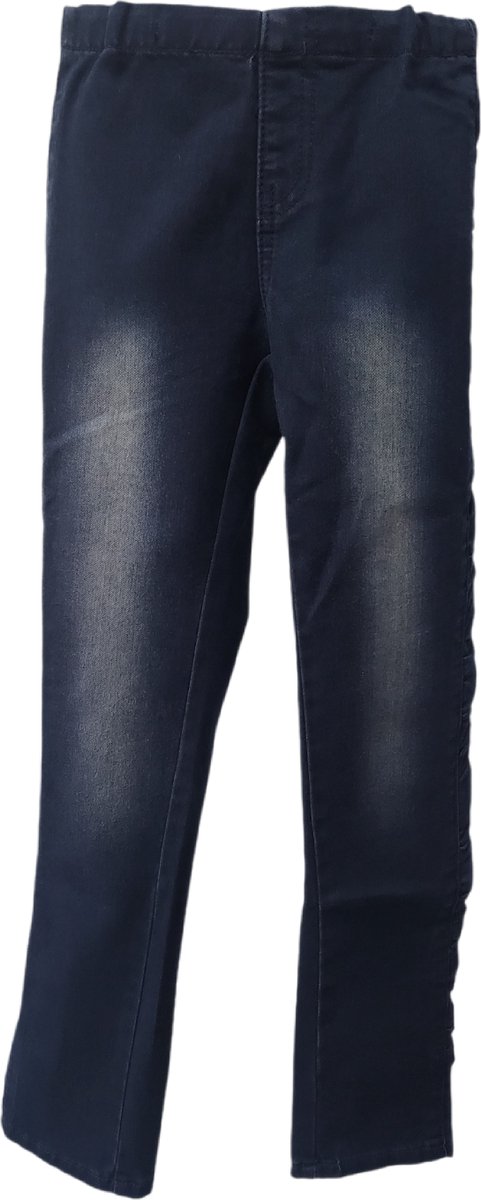 DJ Dutch Jeans – Meisjes Jeggings – Donkerblauw Denim - Maat 140