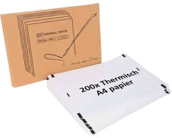 Impressora Térmica - Thermisch A4 papier - 210 x 297 mm - 200 vellen - Mini printer - Thermische printer - Pocket printer