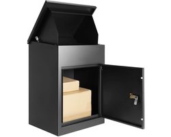 LUMÉ STORE Pakketbrievenbus Voor Muur – Anti diefstal – Waterdicht – Grote capaciteit – Pakketbox voor buitengebruik – Zwart