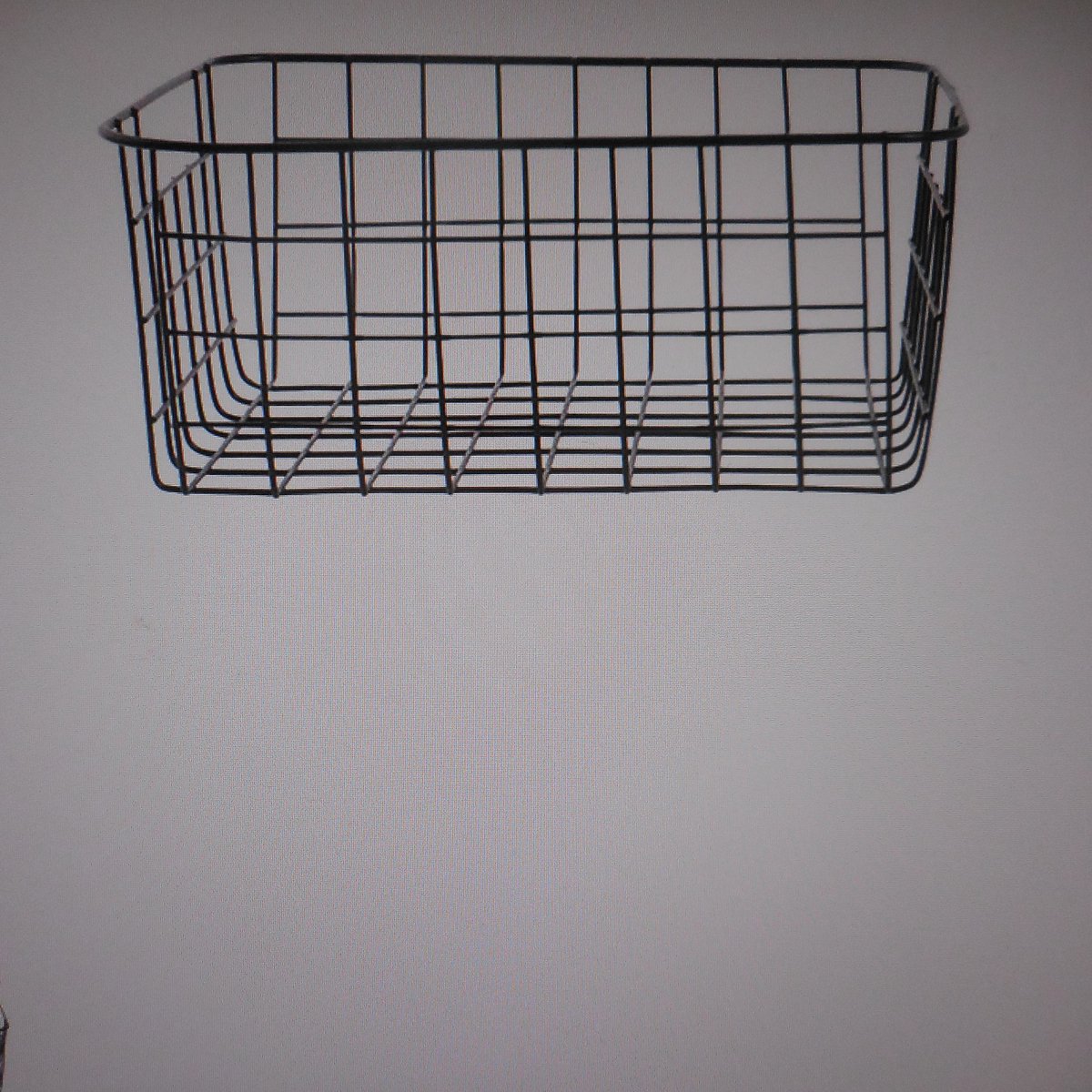 Art oms MANDJE DRAADWERK ZWART LARGE 28X22XH13CM