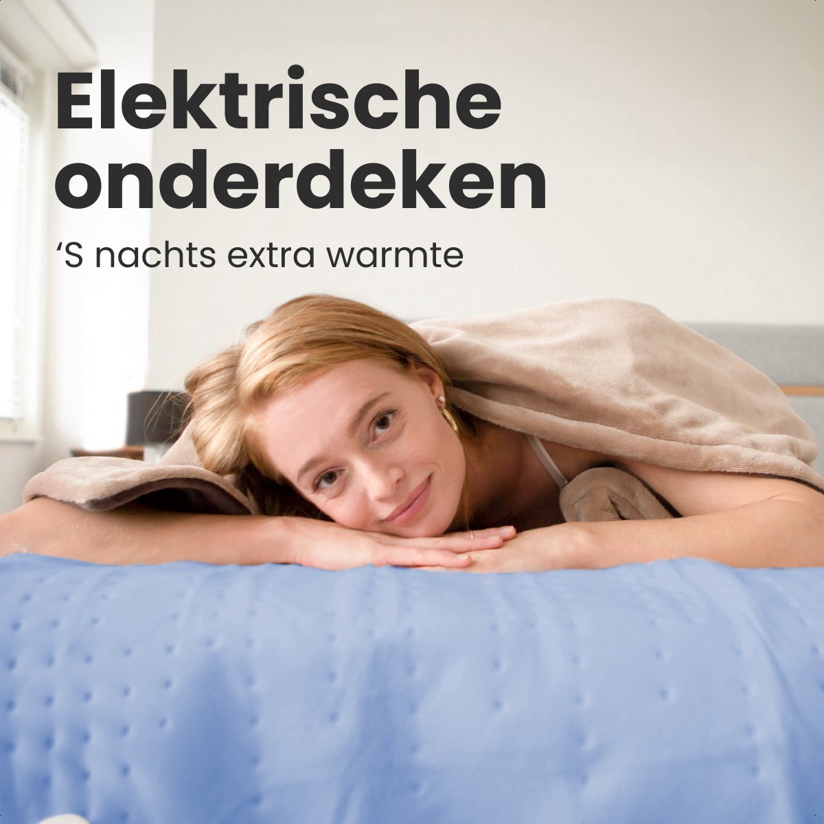 Auronic Elektrische Onderdeken - 160x140cm - 2 Persoons - afbeelding 2