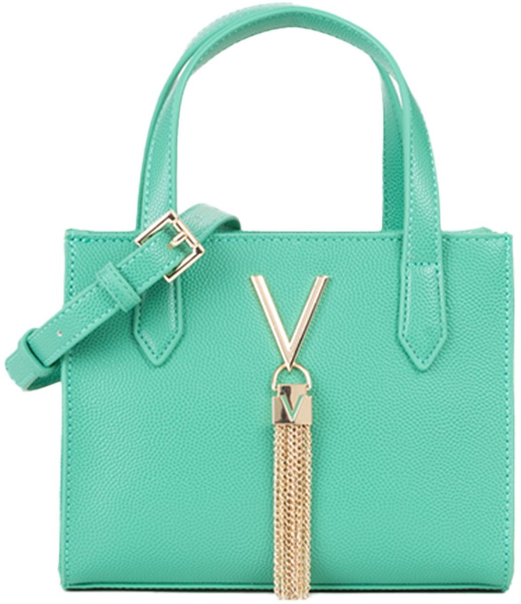 Valentino Handtas Schoudertas Divina Shopping Bag Smeraldo Groen