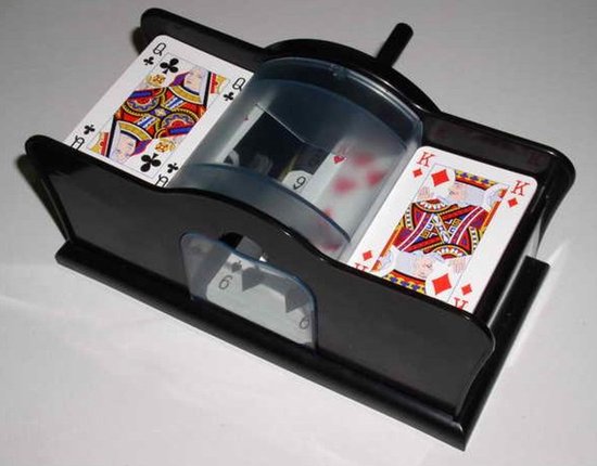 Kaartschudmachine Manueel – Kunststof Kaartenschudder – Voor Bordspellen, Kaartspellen – Familiespel – Engelhart