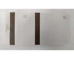 Verkopersblokken - Genummerde Vellen - Loterij Tickets - Dubbele Nummering - 66 x 135 cm