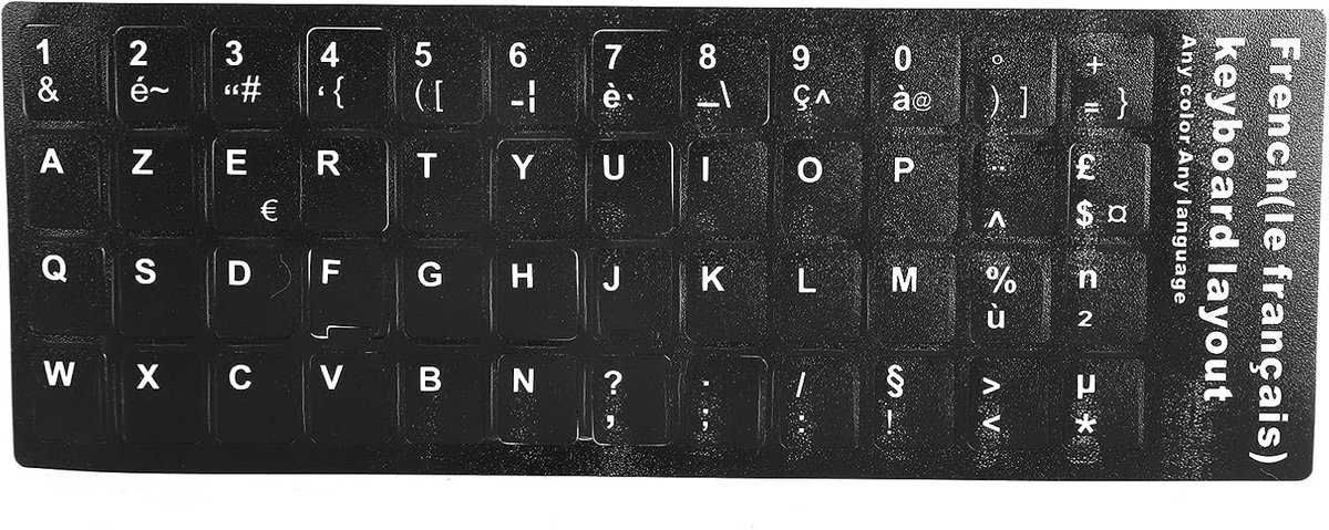 Franse Toetsenbordstickers voor Laptop en Desktop PC Reparatie