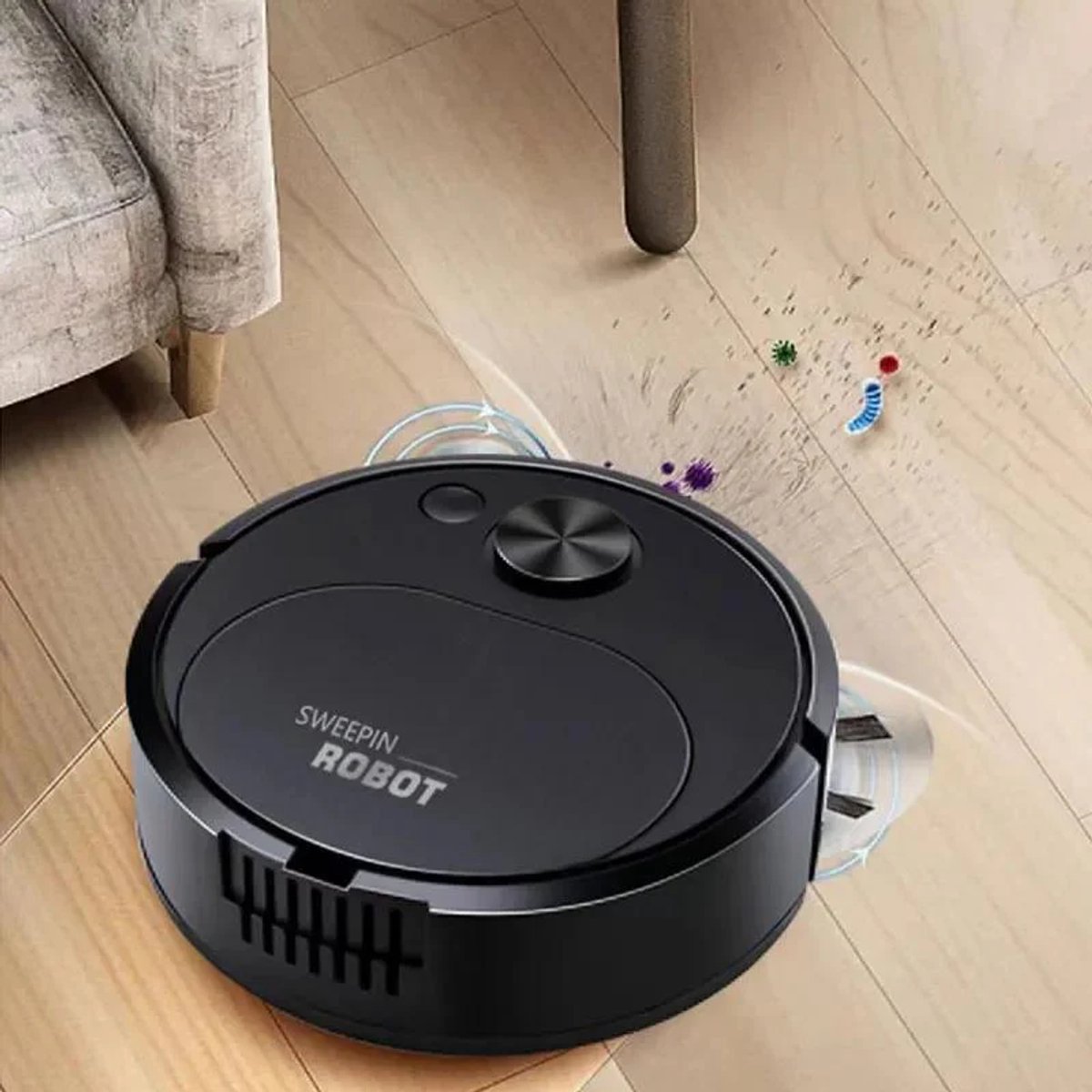iRobot®- Ai Clean Start Robotstofzuiger - Robotstofzuiger met Dweilfunctie - Robot Stofzuiger - Robot Stofzuiger met UV-Reiniging – Slimme Mini Robotstofzuiger – Stil (55dB) – Automatisch Schoonmaken – Oplaadbaar – Voor Harde Vloeren & Tapijt — afbeelding 4