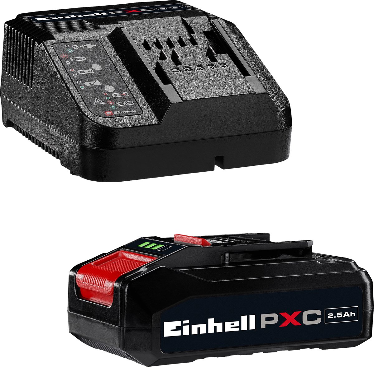 Einhell 18 V/2.5 Ah Power X-Change starter kit - 1x 2.5 Ah Accu en snellader - universeel voor alle Power X-Change machines