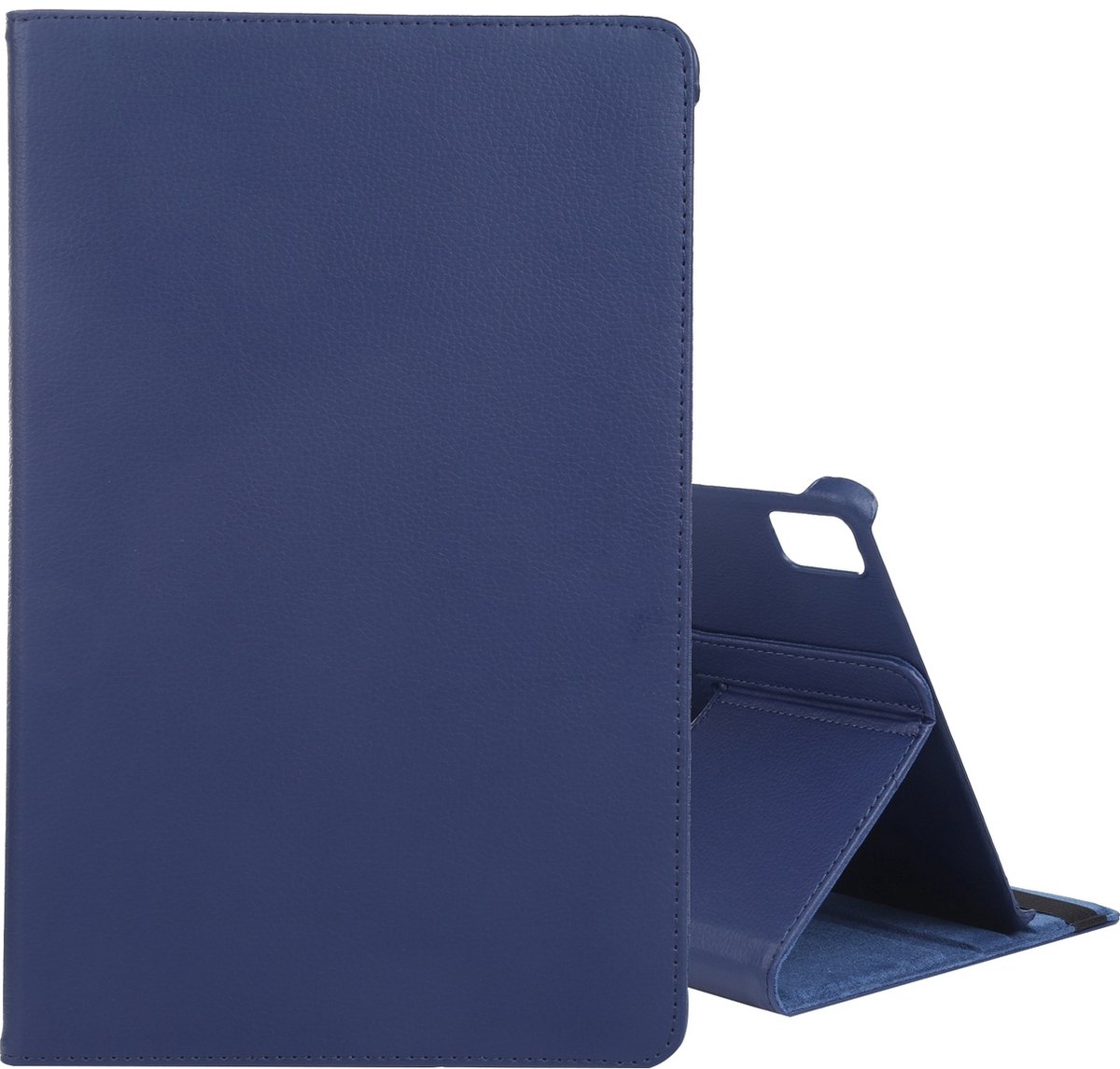 Mobigear Tablethoes geschikt voor Apple iPad Air 11 Inch (2026) Hoes | Mobigear DuoStand Draaibare Bookcase - Donkerblauw