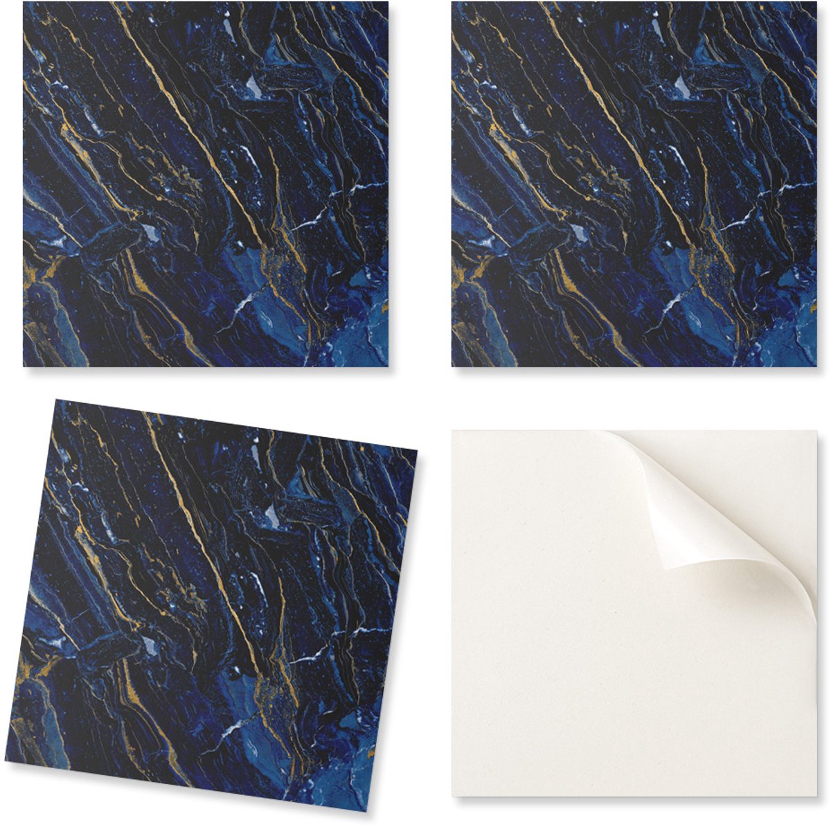 Abstracte marmerpatroon vinyltegelset voor de slaapkamer, 20x20x20 cm