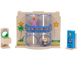 Super Mario Galaxy Film – Gateway Galaxy Diorama Set met 3,8 cm Princess Peach en exclusieve Captain Toad-figuur