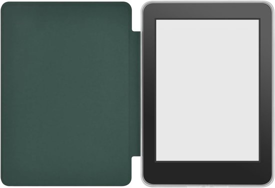 Beschermhoes geschikt voor Kindle Paperwhite KPW6 (7 inch), ultradunne transparante zachte achterkant, met automatische slaap-/wekfunctie - groen — afbeelding 2