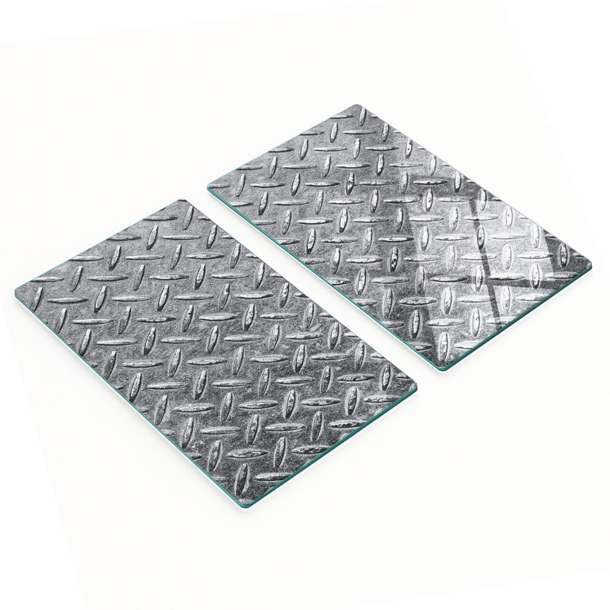Glazen serveerplanken met afbeeldingen, metaal, 2x30x52 cm
