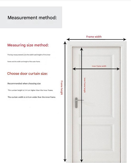 Magnetisch deurgordijn - Deurgordijn - vliegengordijn - Vliegenwerend gordijn - Horgordijn - Deurscherm - Geschikt voor deuropeningen - 100*210 cm - Polyestervezel - Zwart — afbeelding 3