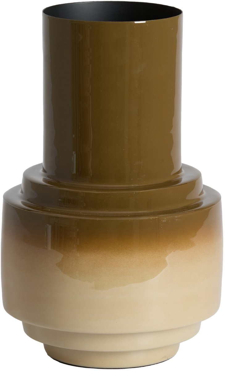 Light - Living Vaas Carima - Metaal - Beige/Bruin/Taupe - 22 x 34 x 22 cm (BxHxD)