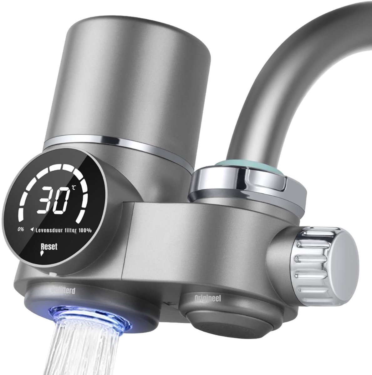 DYNA® Waterfilter kraan - Waterfilter - Zilver - 20cm x 20cm x 9cm