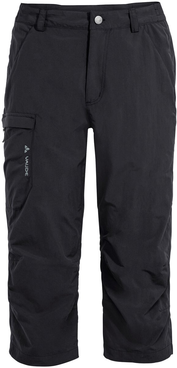 VAUDE Farley Capri Pants II Buitenbroek Heren Outdoor Sportbroek Reguliere pasvorm Zwart