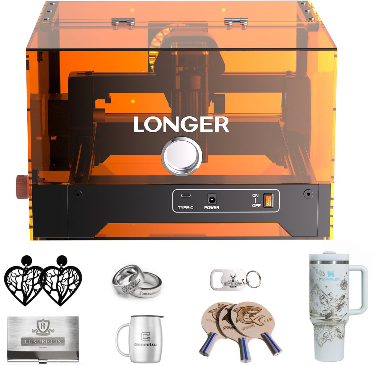 LONGER RAY5 Mini 2.5W Lasergraveermachine – Snijden & Graveren – WiFi/App – Direct Klaar voor Gebruik