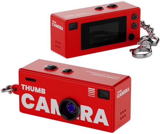 1 item - minicamcorder - Mini camera - Minicamera - Opnamefunctie - Draagbare zakcamcorder - Mini-persoonlijke camcorder - ABS-materiaal - Rood