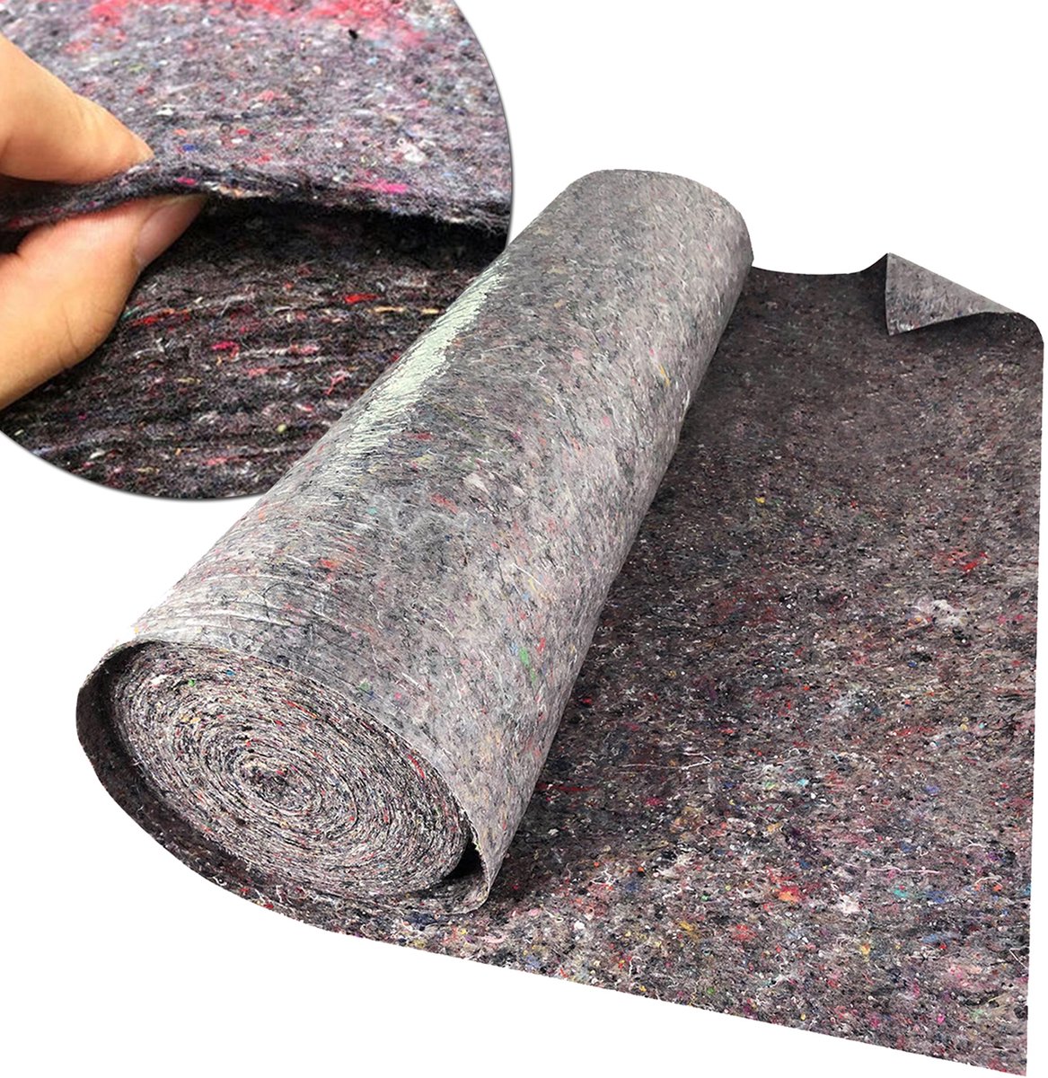 Froadp 2 stuks Schildersvlies 1 m x 50 m Afdekvlies 50 m² Gewicht 180 gr Afdekvlies Beschermvlies met PE-coating voor schilders Behangen Doe-het-zelvers Schildersvilt op rol