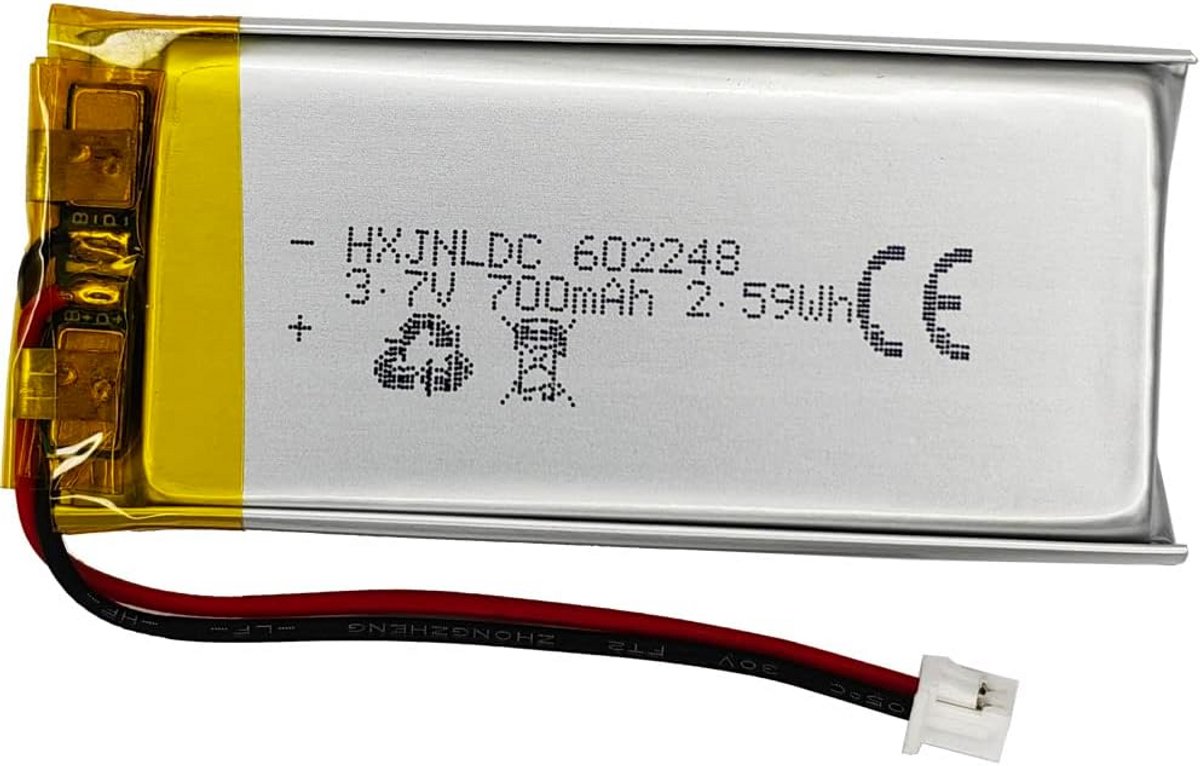 3.7V 700 mAh Oplaadbare Batterij voor Bluetooth Headsets en Intercoms