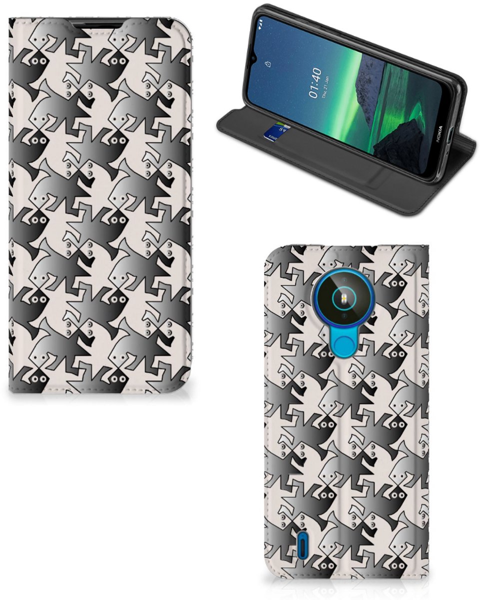 Nokia 1.4 Hoesje maken Salamander Grey