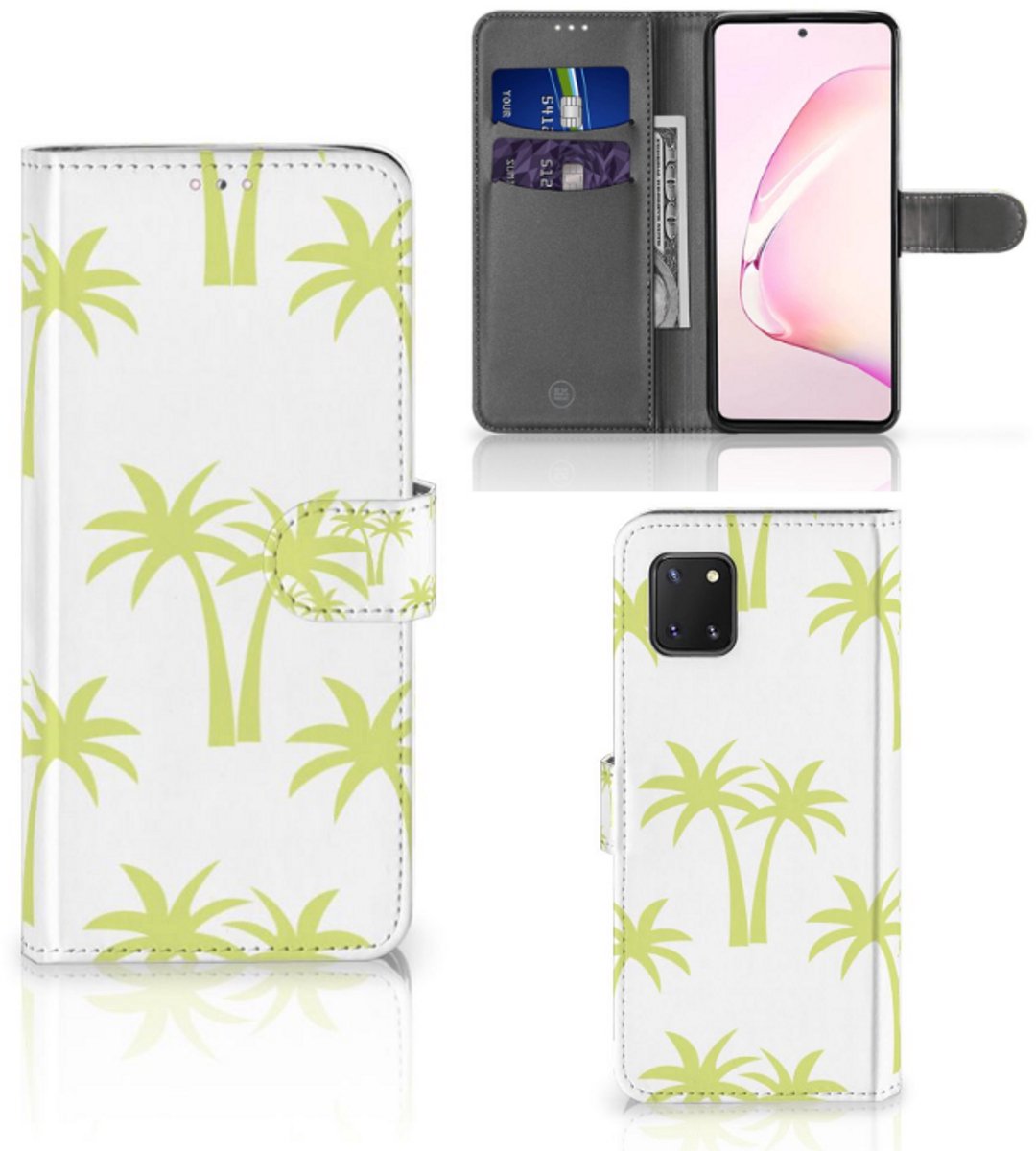 Boekhoesje voor Samsung Note 10 Lite Hoesje Palmtrees