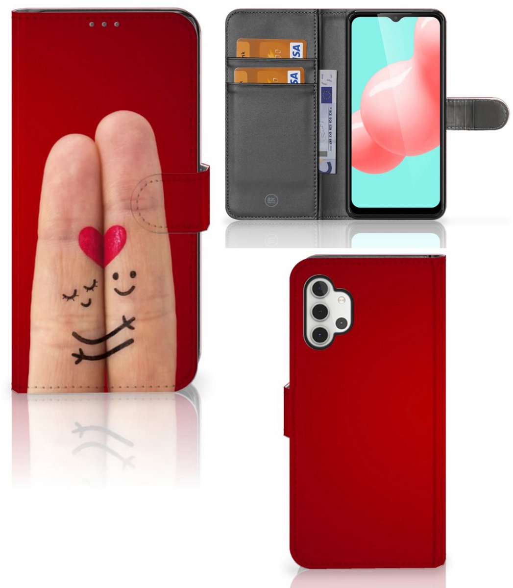 Samsung Galaxy A32 5G Wallet Case met Pasjes Liefde - Origineel Romantisch Cadeau