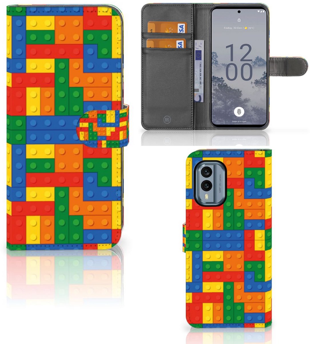 Nokia X30 Telefoon Hoesje Blokken
