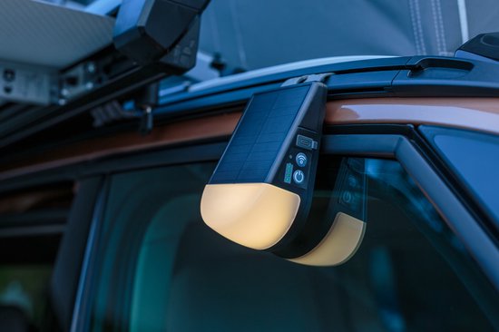 Brennenstuhl oplaadbare zonne-LED buitenlamp KL 300 AS (250lm, wandlamp met bewegingssensor, IP54, 3 lichtniveaus, max. 20u brandduur, adapter voor caravanrail) — afbeelding 5