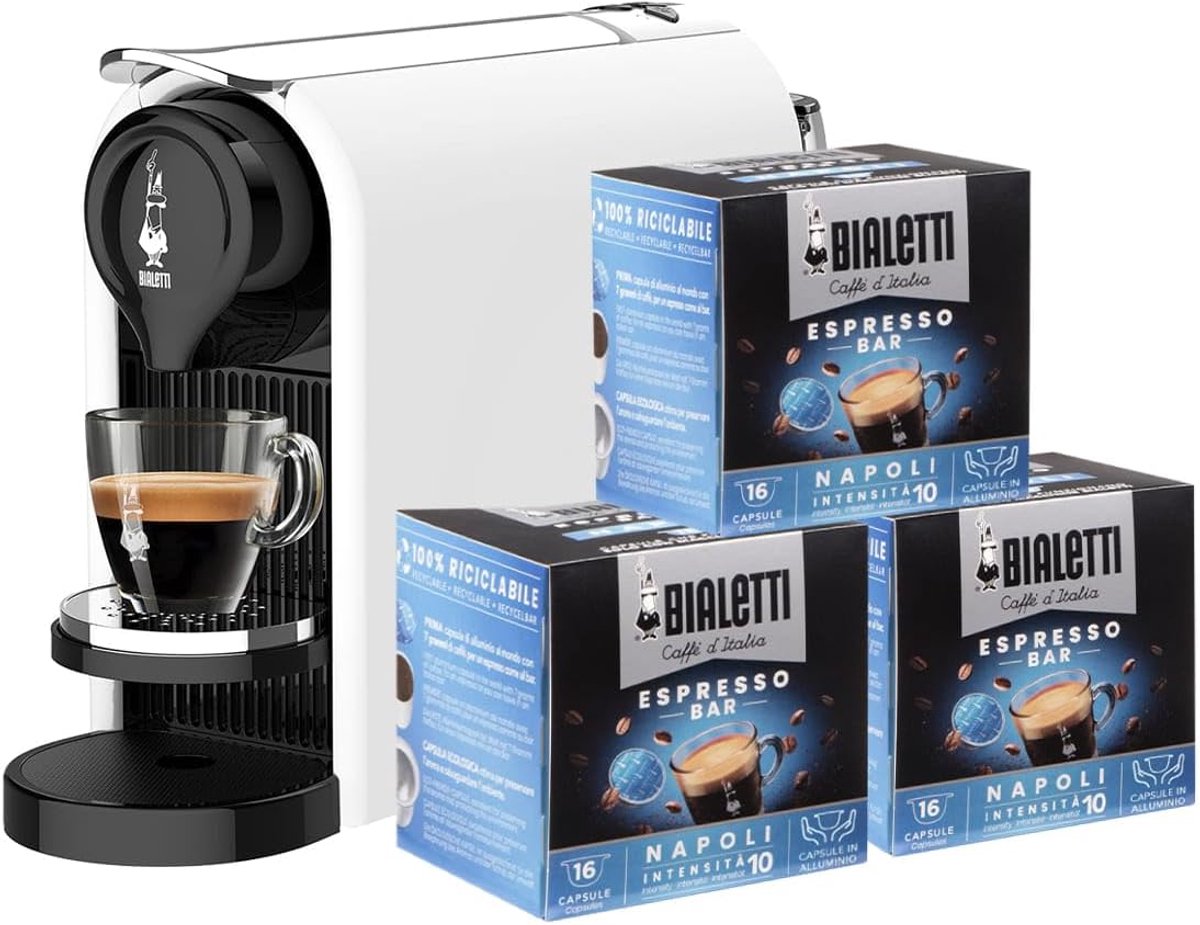 Espressomachine voor capsules met Boost-temperatuurfunctie en 48 capsules