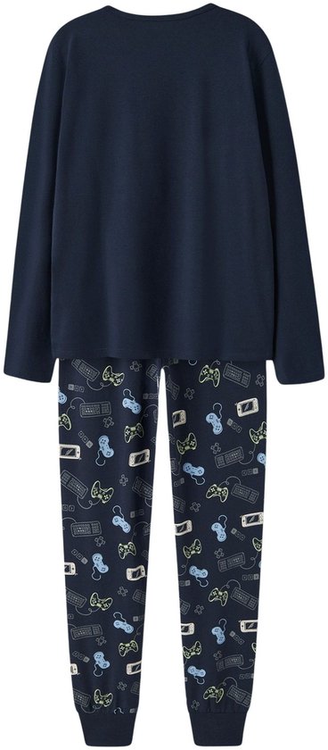 Pyjama d'hiver Name it pour garçon - bleu - NkmNightset