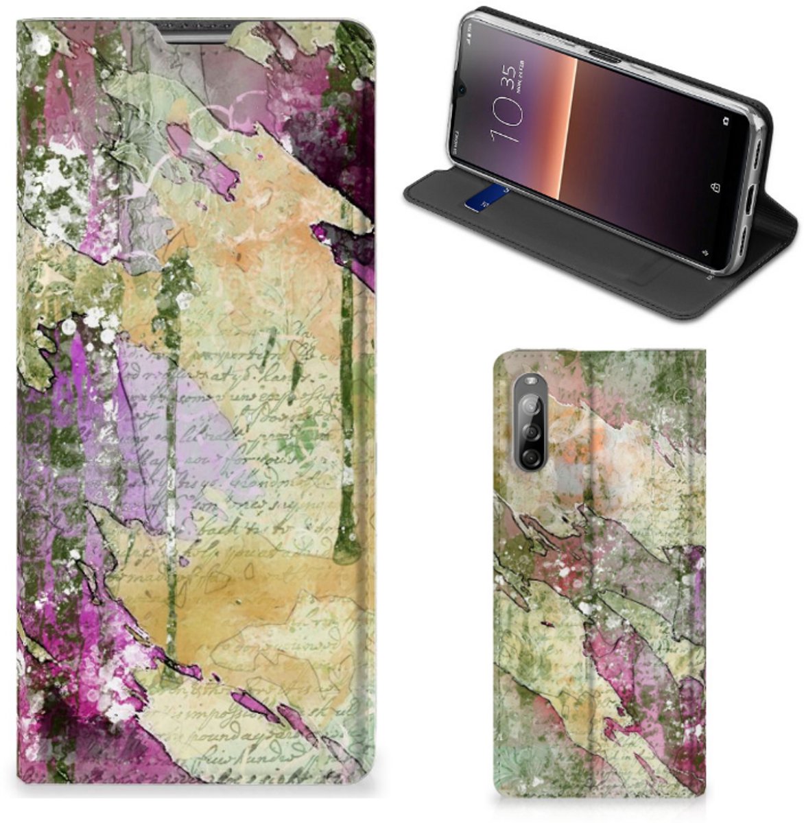 Bookcase Sony Xperia L4 Letter Painting