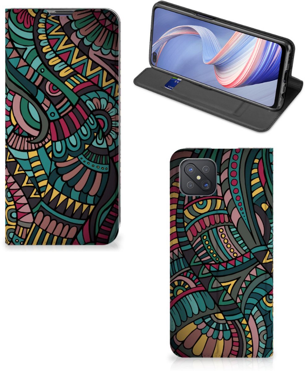 OPPO Reno4 Z 5G Hoesje met Magneet Aztec