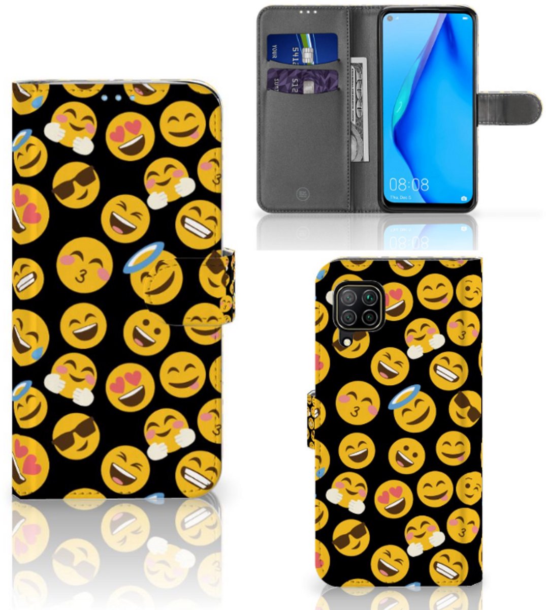 Huawei P40 Lite Telefoon Hoesje Emoji