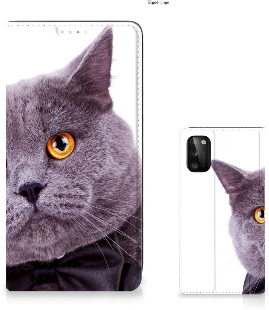 Standcase Hoesje voor Samsung Galaxy A41 Hoesje maken Kat