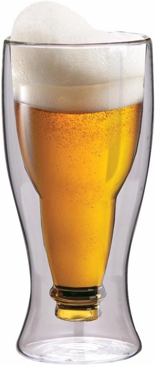 Dubbelwandig Bierglas 500 ml - Perfect voor Cadeaus