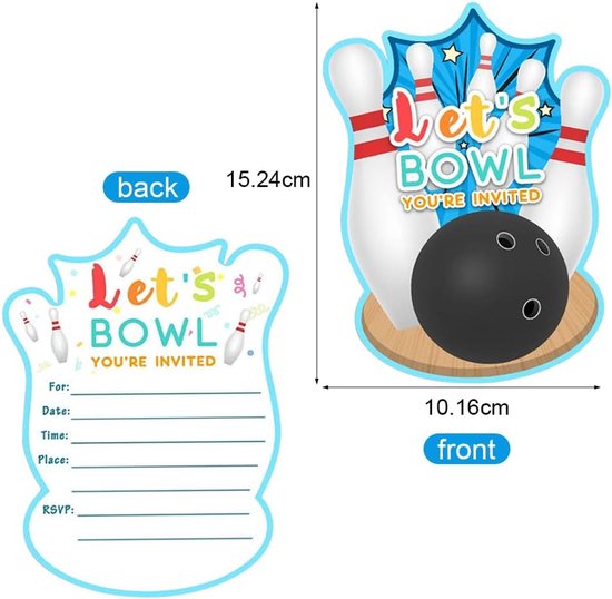 Weploda Uitnodigingskaarten Voor Spel – 15 Stuks Met Witte Enveloppen, 15x8,5 Cm, Stevig 300g Papier, Ideaal Voor Game- En Verjaardagsfeestjes